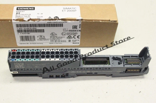1PCS New SIEMENS 6ES7193-6BP20-0BA0 6ES7 193-6BP20-0BA0 baseunit Fast Shipping