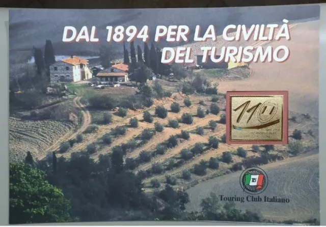Bolaffi 2004 Folder 110° Anniversario Touring Club Italiano (con lamina dorata)