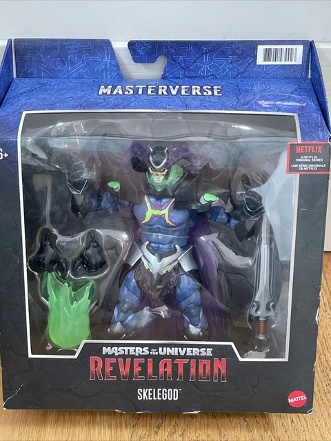 Figurine Masters Of The Universe Masterverse Vintage Fakor 18 Cm - Robot Maléfique Bleu, 30 Points Articulation + Accessoires