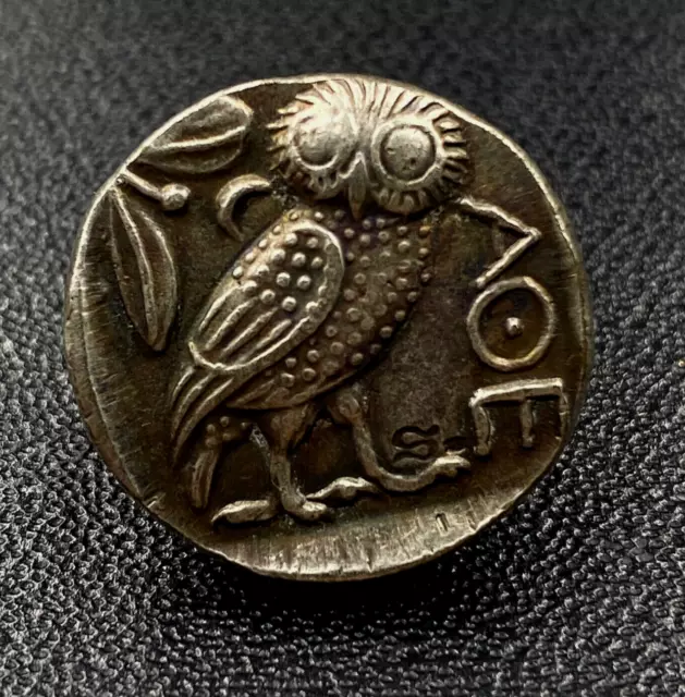 Ancient Athens Greece Athena Owl Tetradrachm Coin (440-404 BC) 8.2 g. 3