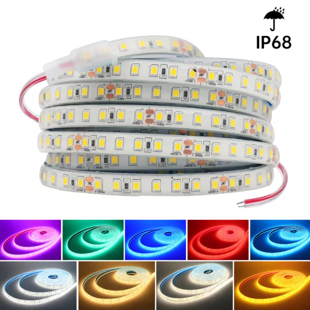 24V LED Strip Waterproof IP68 Light Flexible Tape Band Kitchen Outdoor Lighting