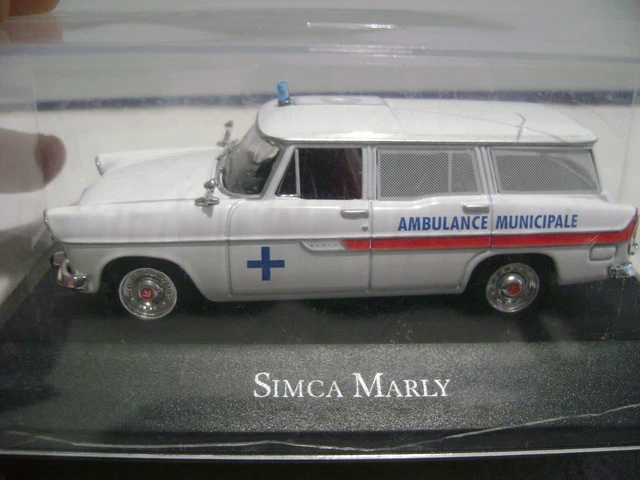 Miniature Simca Marly Ambulance 1959 - Modèle Réduit 1/43 IXO - Occasion