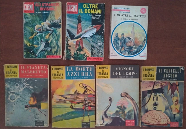 Lotto 10 Libri Vintage di Urania / Romanzi Urania / Cosmo / Constellation -Buoni
