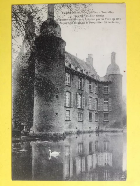 cpa Normandie FLERS (Orne) Le CHÂTEAU acquit par la ville en 1901 Castle Burg