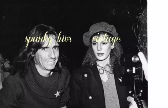 Vintage Celebrity Photo Black White Alice Cooper and Wife Sheryl Goddard