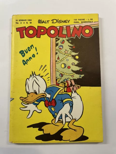 TOPOLINO LIBRETTO 58 del 10 Gennaio 1953 OTTIMO/EDICOLA