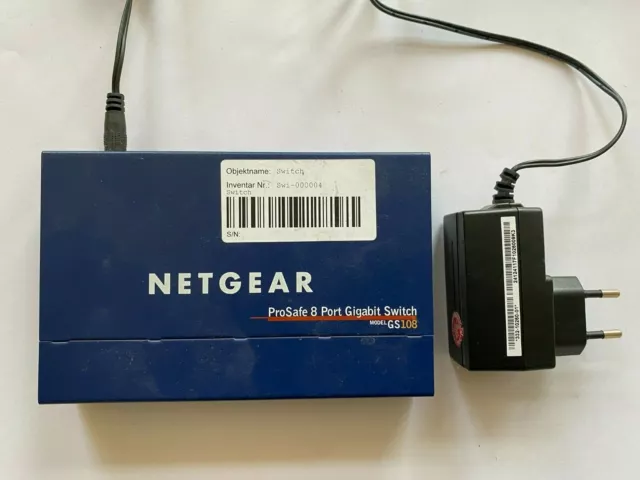 Netgear ProSAFE GS108v3 8 Port Gigabit Switch Guter Zustand