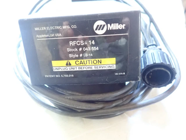 MILLER RFCS-14 TIG Foot Pedal Welder