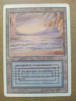 MAGIC THE GATHERING MTG UNDERGROUND SEA Revised 3rd Edition MP 