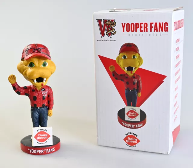 2020 Wisconsin Timber Rattlers Yooper Fang Bobblehead In Box