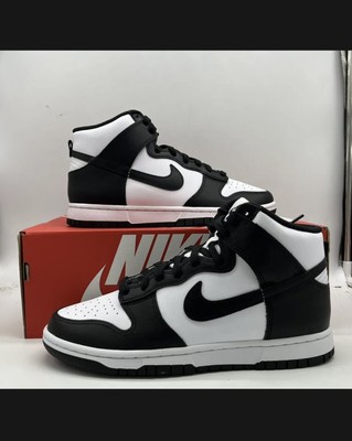 NIKE DUNK HI Retro High Panda Black White Sz 9 Deadstock Dd1399-105 New $196.00 - PicClick