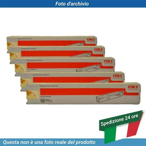 43459324 Oki C3520/C3530/MC350/MC360 Toner Black 5 Pack