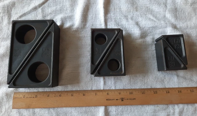 Machinist Tools Serrated Step Blocks TECO TE-CO 40107, 40106, 40105 - Mill Clamp
