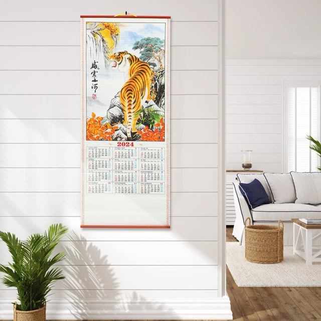 DRAGON YEAR CALENDAR 2024 Wall Calendar Chinese New Year Decorative