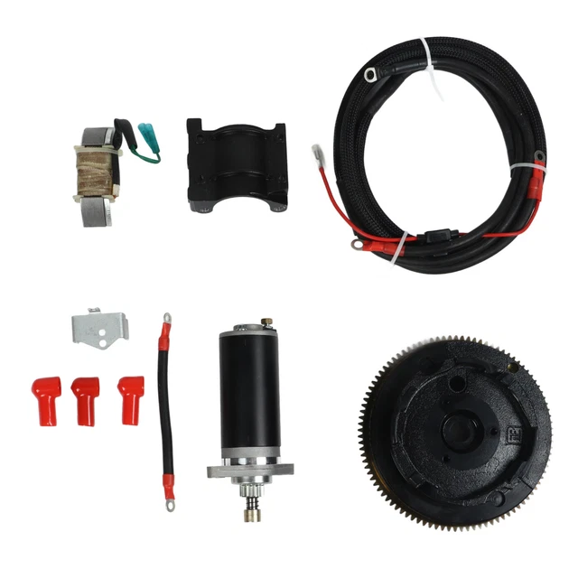 Volano Motore GX340 GX390 Kit Avviamento Elettrico Honda GX390 - Volano E Motorino Starter 13HP Kit Elettrico Motori - Foto 5