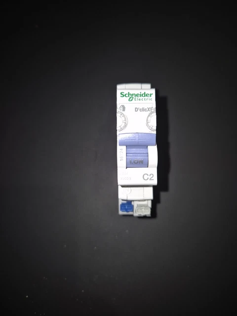 Disjoncteur Schneider Dclic XE 1 Phase + Neutre 2A courbe C