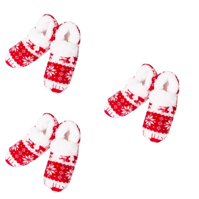 3 coppie di cervi di natale stivali stivali eleganti scarpe pavimento in