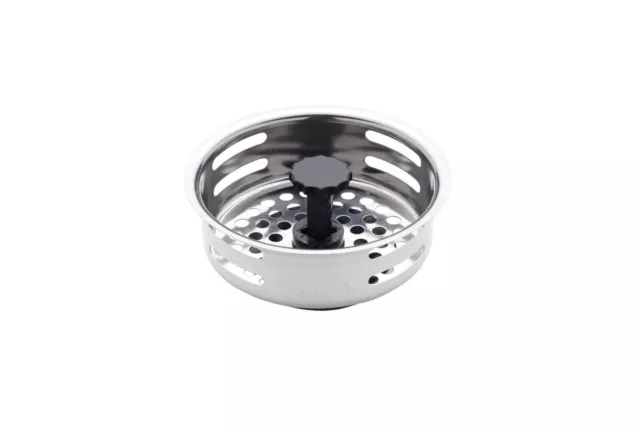 Kitchencraft Acero Inoxidable Tapón Desagüe Agujero Colador, 9 x 4.5cm 2