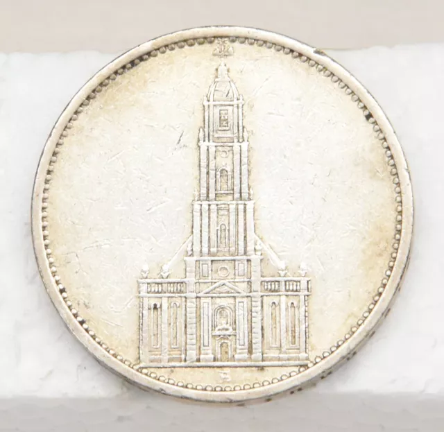 Deutsches Reich 5 Mark Garnisonskirche Potsdam 1935 (A) Silber sehr gut