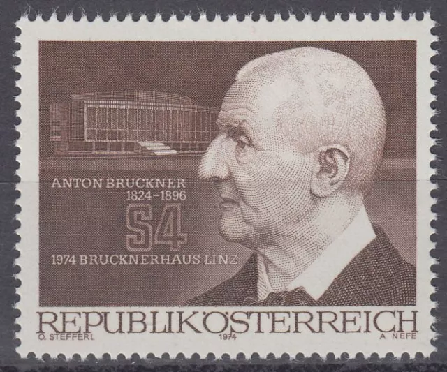 Österreich Austria 1974 ** Mi.1443 Bruckner Komponist Composer Musik Music