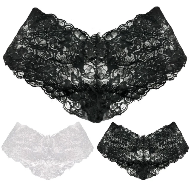 Slip Dentelle Bleu U Collection - Taille 44/46 - Neuf Avec étiquettes - Polyamide
