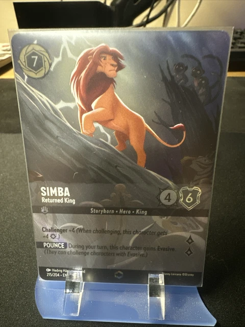 SIMBA RETURNED KING Alternate Enchanted Rare Disney Lorcana Pack Fresh ...
