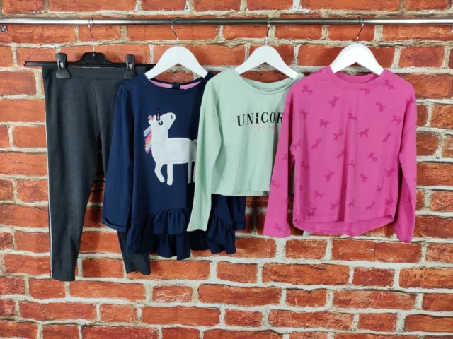 Pacchetto Ragazze Età 5-6 Anni Next Bluezoo Ecc Leggings Maniche Lunghe 116Cm