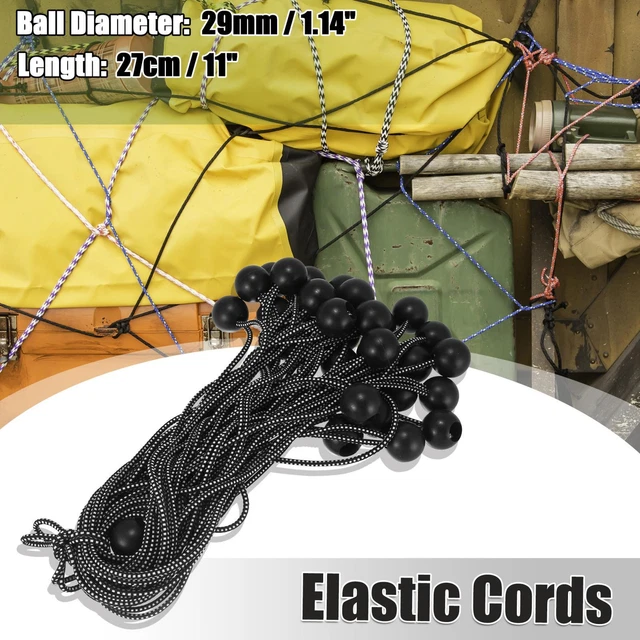 30 pz cavi elastici diametro sfera 1,14"" lunghezza 11"" per camion auto bianco nero
