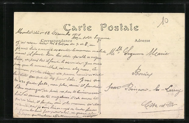 CPA Breteuil, La Rue Curie et Villa 2