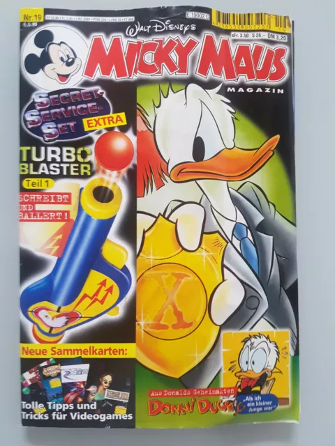 Micky Maus Heft 19 1999 aus Sammlung Walt Disney mit Beilage Turbo Blaster 
