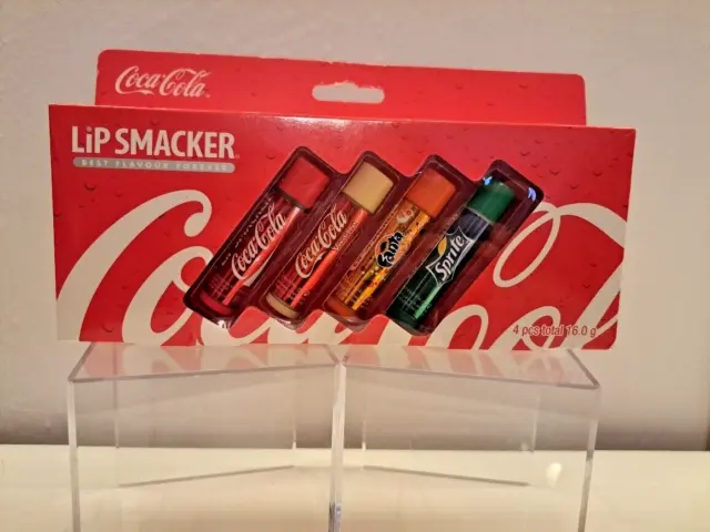 Coca Cola LiP SMACKER®  Best Flavor Lippenbalsam Lippenstift Lippenpflege 4 pcs