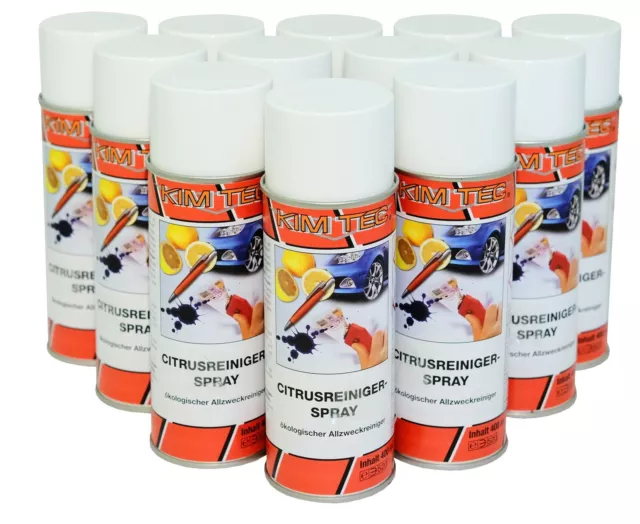 Citrus Reiniger Spray 14,17€/L Teer Edding Entferner organisch 12x400ml KimTec