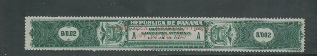 Panama 1915 Umsatz Impuesto De Consumo Interno Ovptd C VF Gebraucht