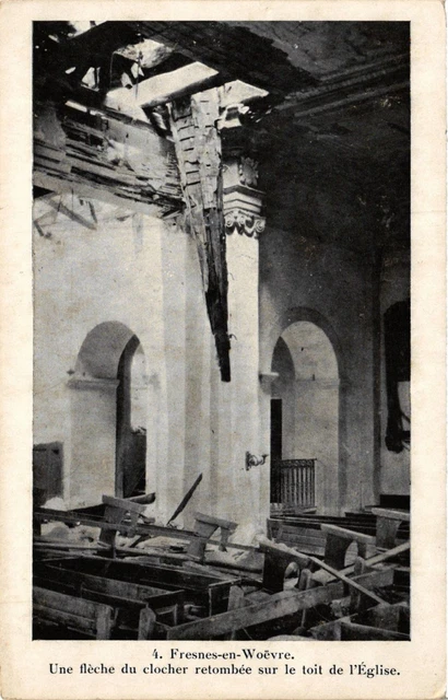 MILITARY CPA Fresnes-en-Woévre, A fallen bell tower arrow (315446)