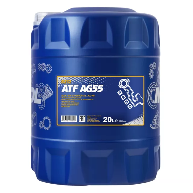 20 (1x20) Liter MANNOL AG 55 Automatik Getriebeöl/ ATF Öl/ für ZF 6 HP/ VW