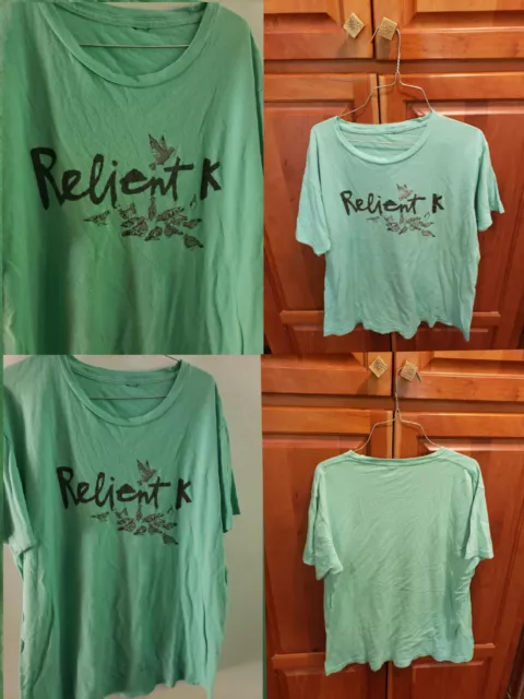 Rare Vtg Relient K Christian Pop Punk Emo Birds Band Concert Shirt Medium