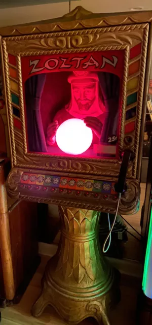 Zoltan Prophetron Fortune Teller Arcade Machine 25 Cents