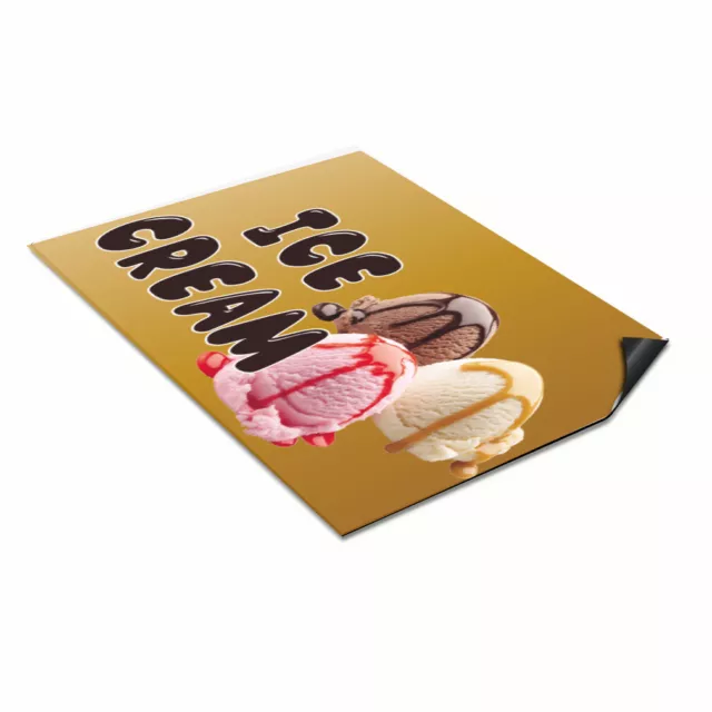 Car Magnet Set of 2 Ice Cream Outdoor Advertising Printing J Industrial Sign