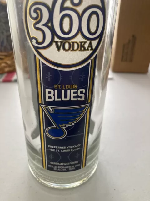 360 Vodka St Louis Blues EMPTY Swing Top Bottle