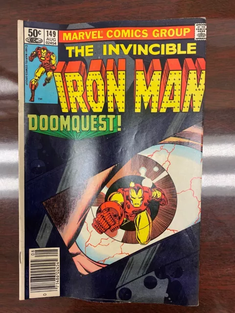 The Invincible Iron Man #149-Marvel 1981- Doomquest Part 1, Key Issue