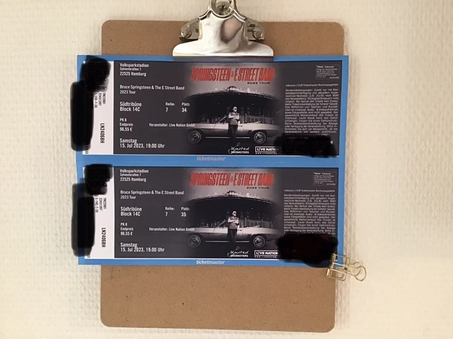 Bruce Springsteen & E-Street Band, Hamburg, Top Sitzplätze, 2 Tickets