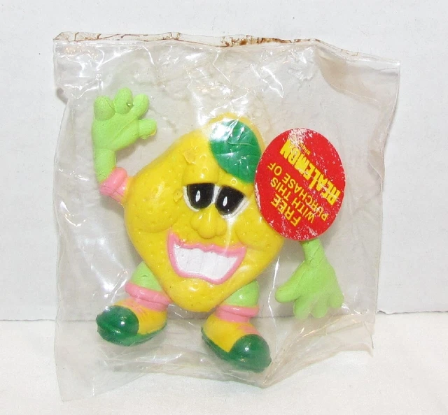 Vintage Realemon Ad Figure in original package, Real Lemon