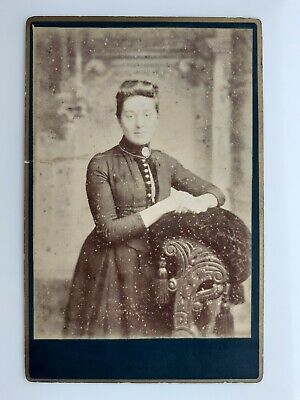 Victorian Cabinet Card: Smart Woman: S J Priest: Barrow in Furness