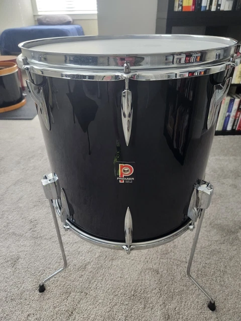 Premier Vintage English Floor Tom Drum 16" Circa 1960s 70s in Great Shape