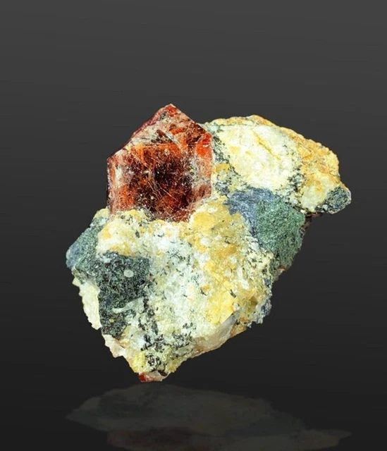 51 Gram Natural Sparkles And Stunning Red Color Terminated Zircon Specimen