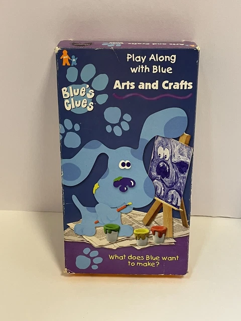 BLUES CLUES ARTS and Crafts VHS 1998 Nick Jr Nickelodeon Steve Orange ...