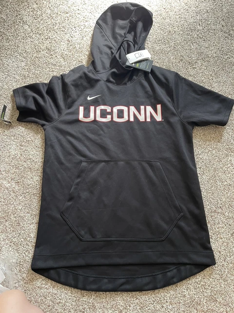 Nike UCONN Spotlight Short Sleeve Pullover Hoodie Men's M Basketball AT5406-010 Nike UCONN Spotlight Short Sleeve Pullover Hoodie Men's M Basketball AT5406-010