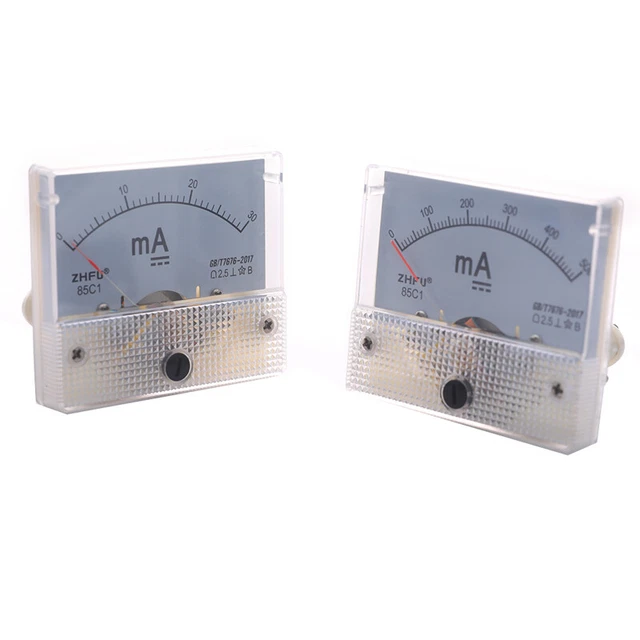 Ammeter DC 0-30mA 0-50mA Analog Amp Panel Meter Current for CO2 Laser EngraviBA