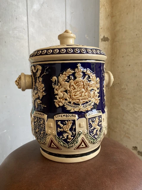 Pot à Tabac Allemand Conte & Boehme - Porcelaine Finition Mate - Buste Tête - Rare
