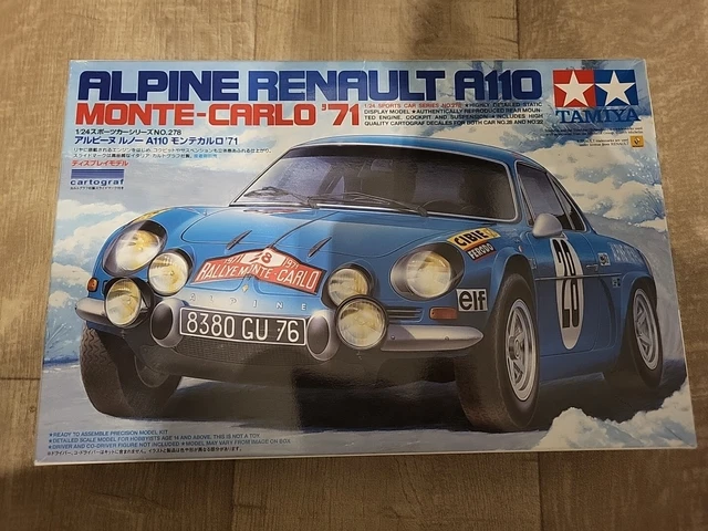 Maquette Tamiya Alpine A110 Monte Carlo 1971 – échelle 1/24, Neuve, Réf 24278